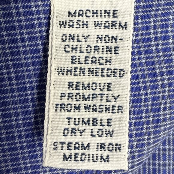 Men's RALPH LAUREN “Blake” Long Sleeve Button-Down Blue Plaid Shirt- Size XL‎ - Picture 8 of 8
